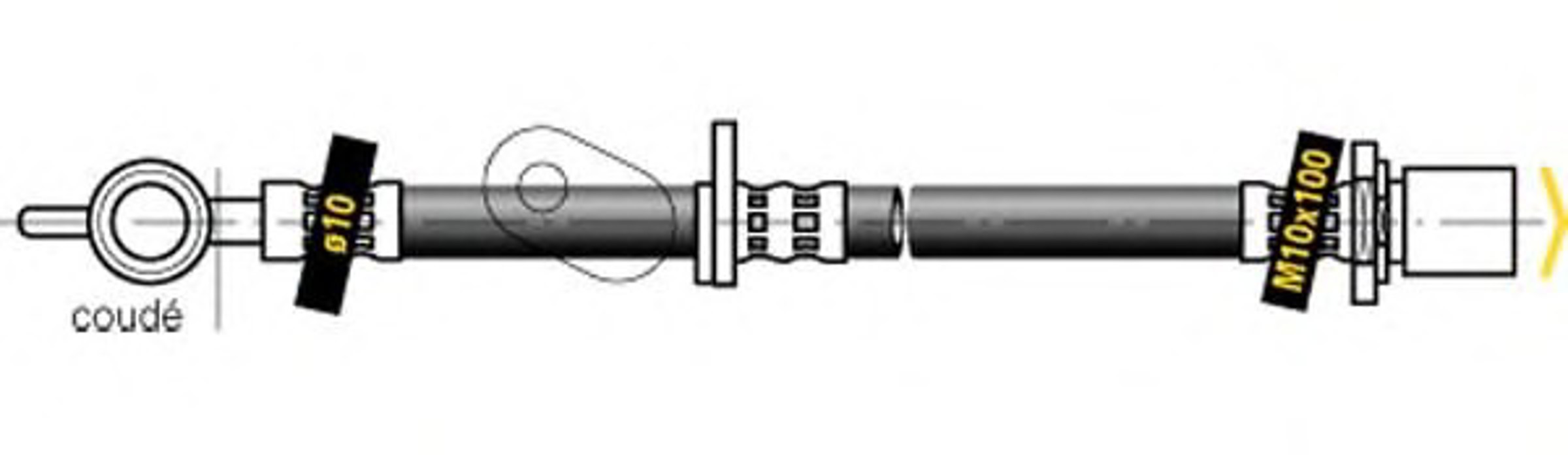 Шланг тормозной MGA F5327