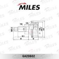 Шрус mazda mpv ii 2.0/2.0d 99-06 нар. +ab MILES GA20602