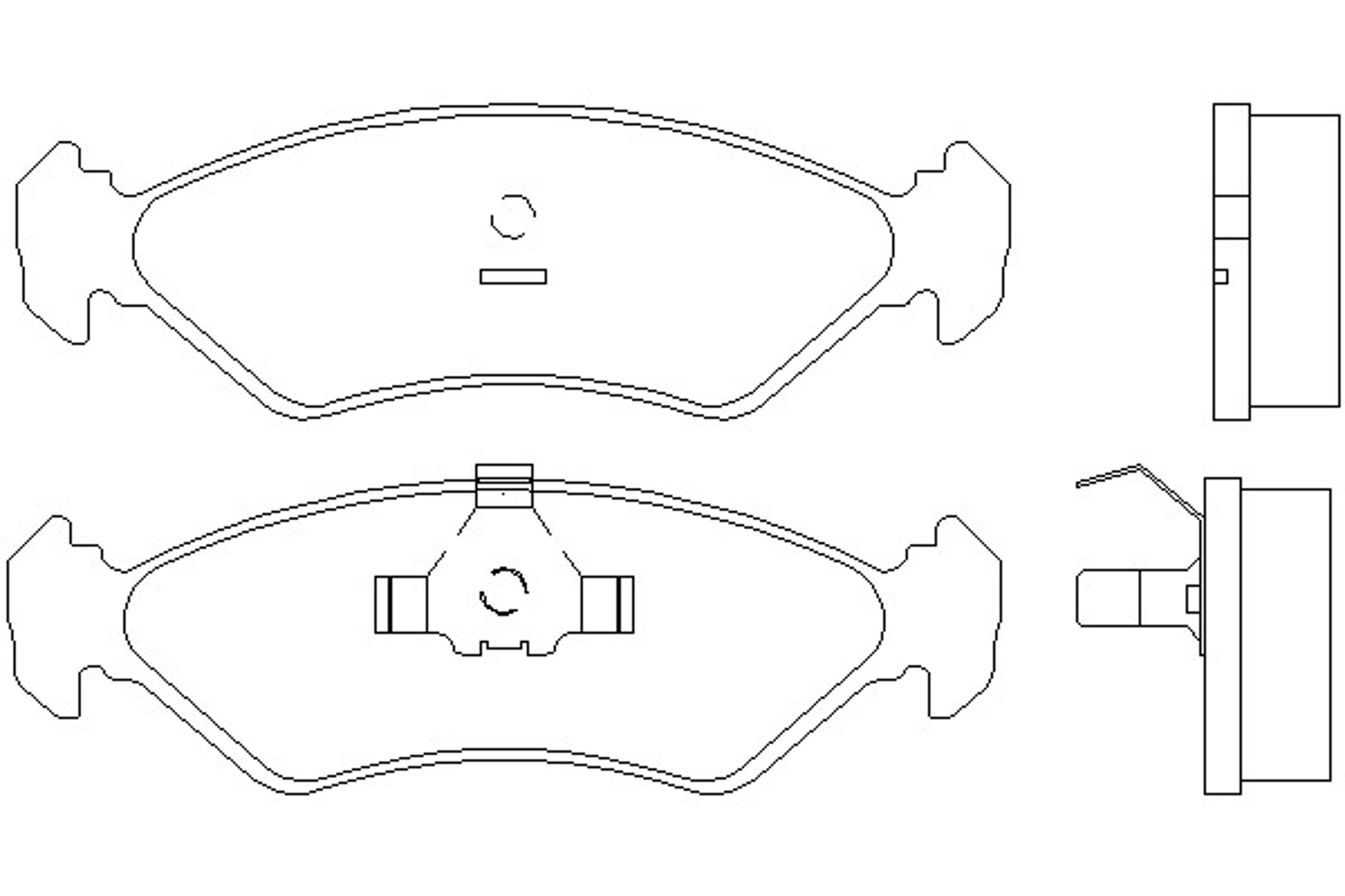 Колодки тормозные дисковые MINTEX MDB1404