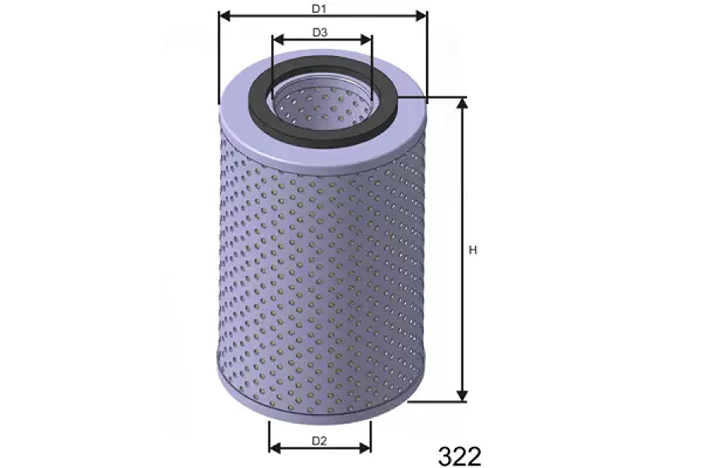 Фильтр масляный MISFAT L541