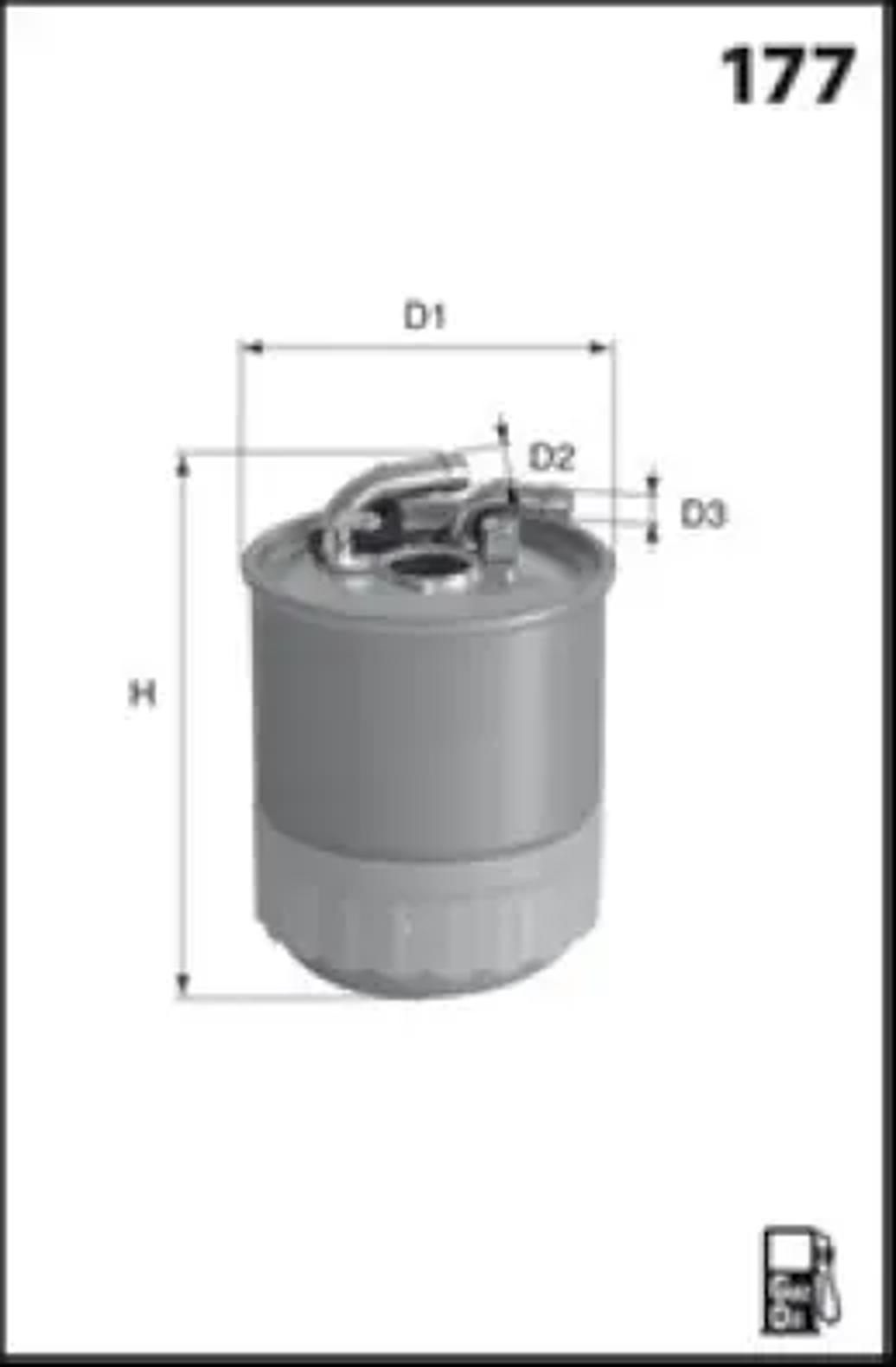 Фильтр топливный MISFAT M657