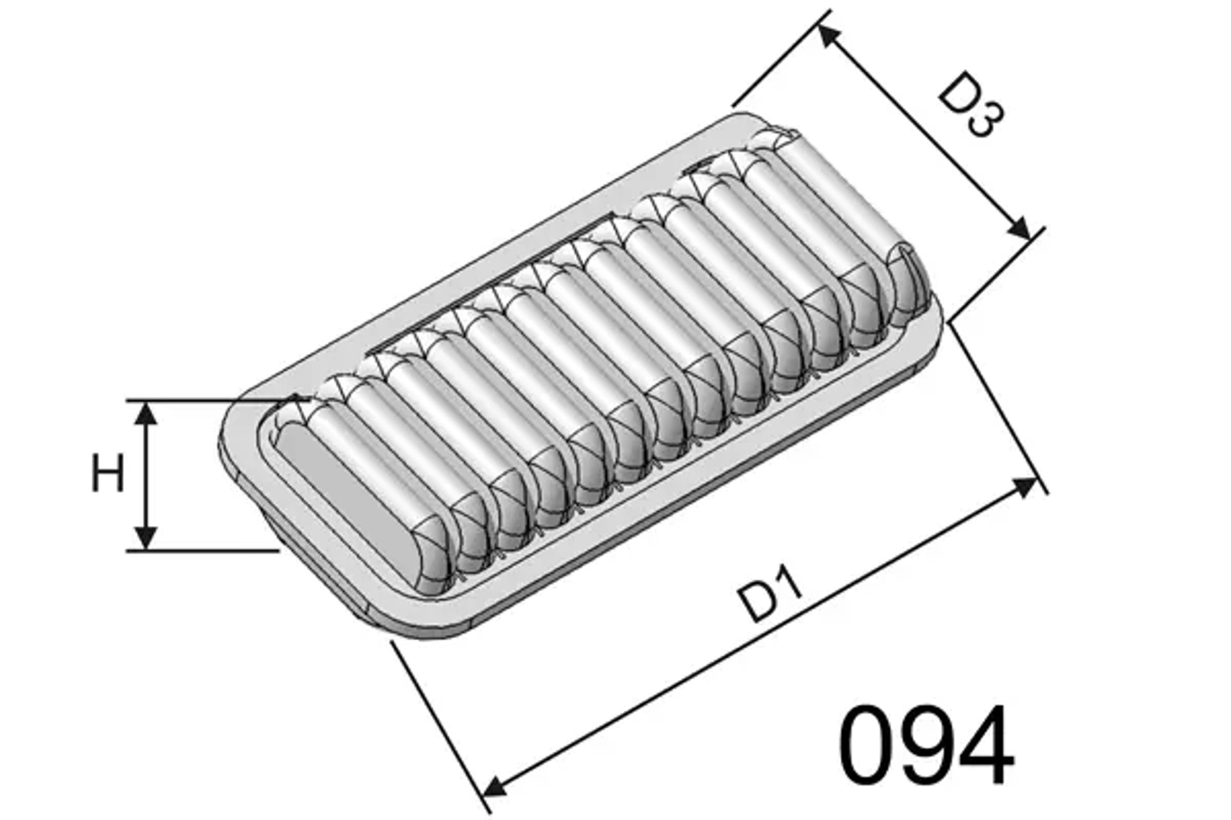 Фильтр воздушный MISFAT P175