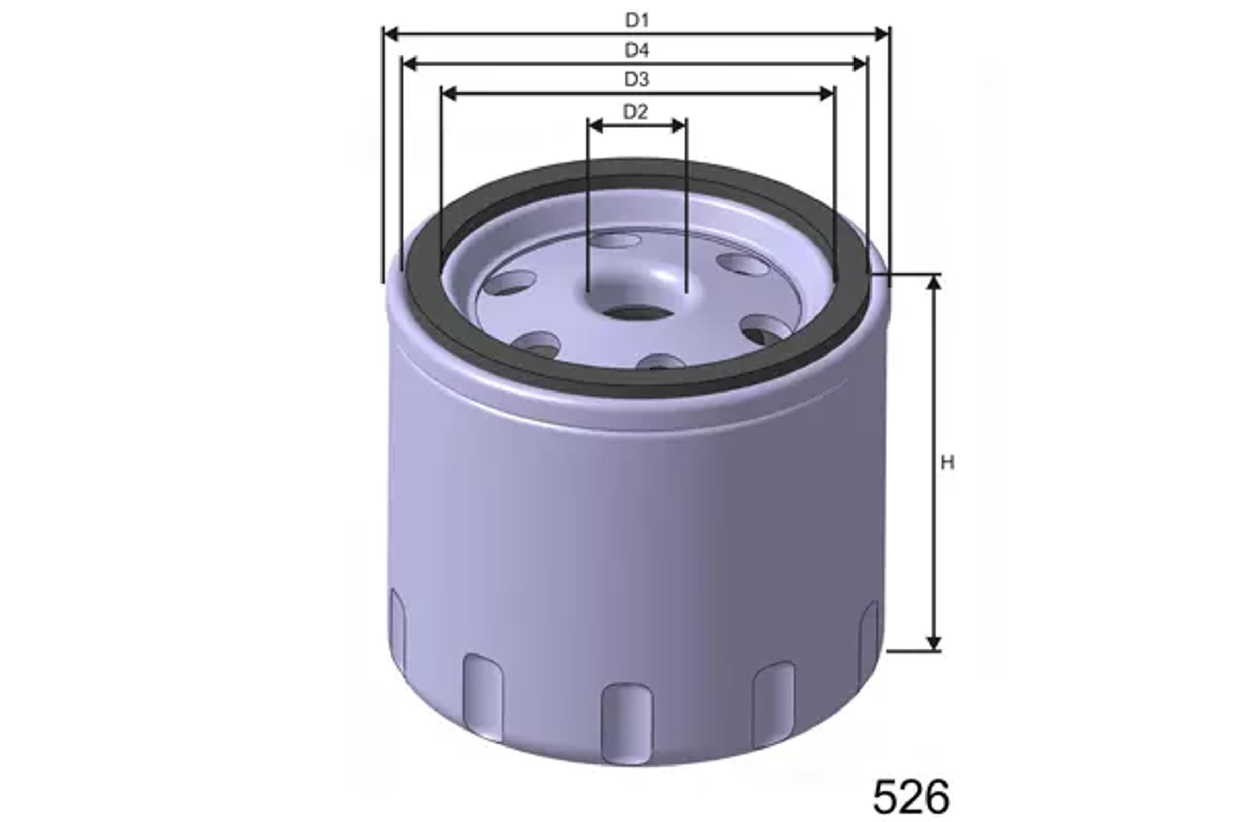 Фильтр масляный MISFAT Z424A