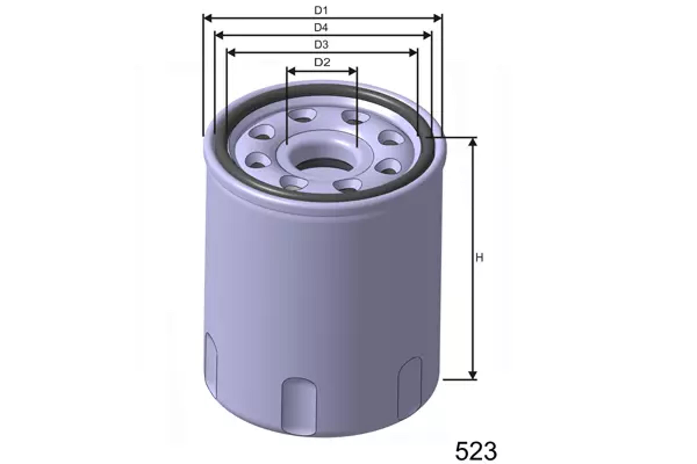 Фильтр масляный MISFAT Z649