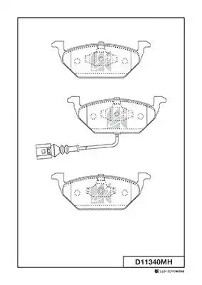 D11340 колодки дисковые передние MK KASHIYAMA D11340MH
