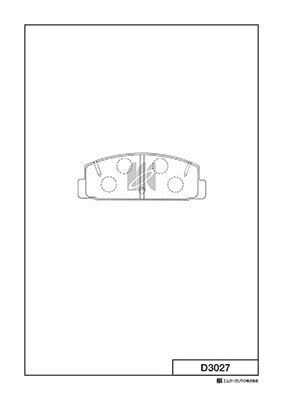 Тормозные колодки дисковые MK KASHIYAMA D3027
