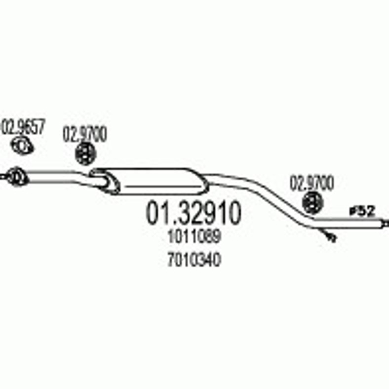 Глушитель MTS 01.32910