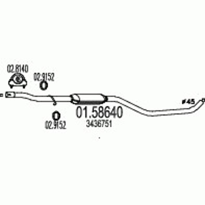 Глушитель MTS 01.58640