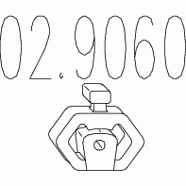 Кронштейн глушитель MTS 02.9060