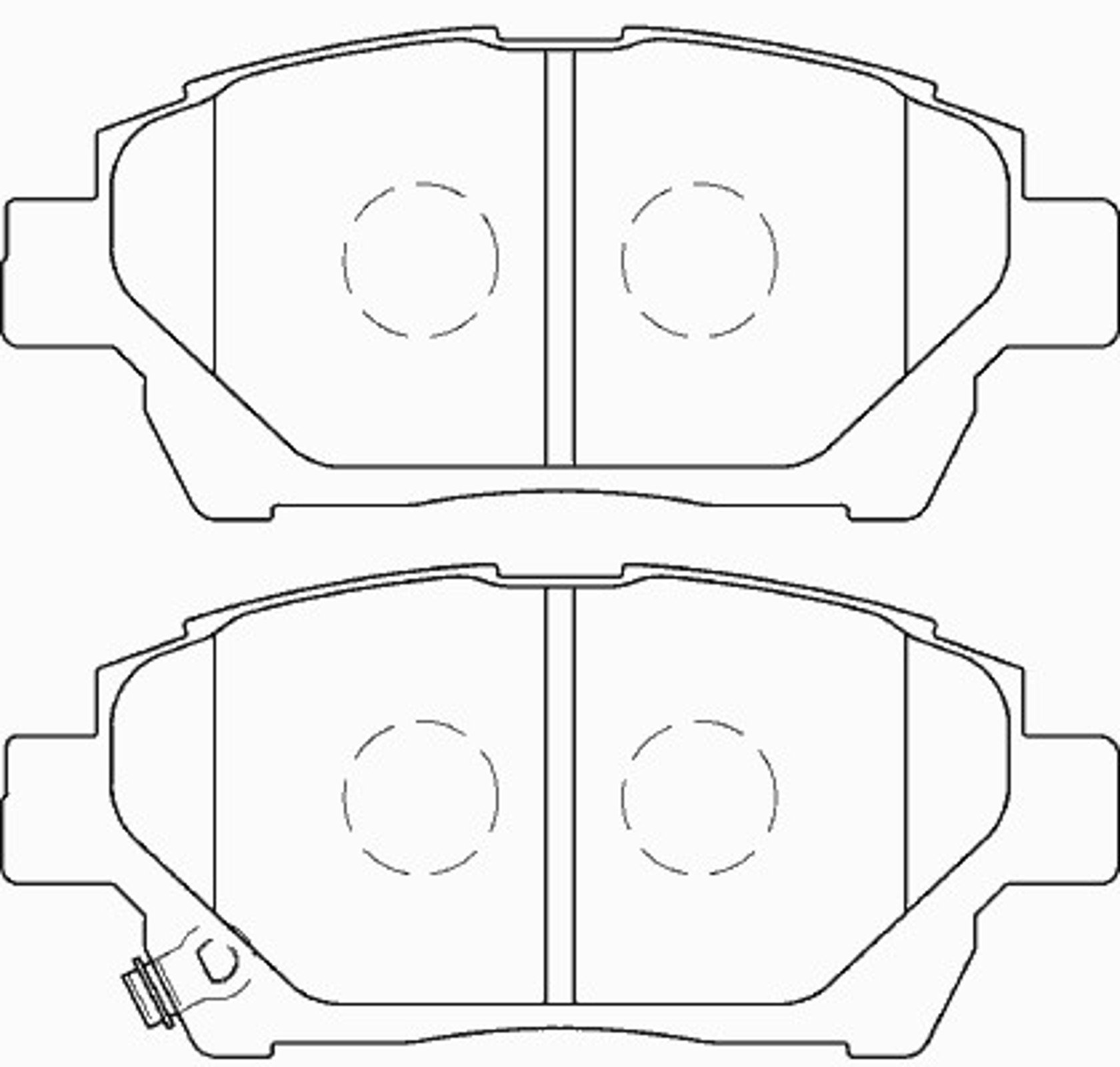 Колодки тормозные дисковые NECTO FD7437A