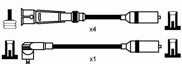 Комплект проводов зажигания NGK 0502