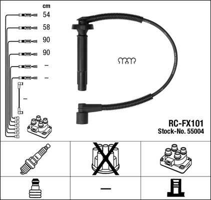 К-кт проводов NGK 55004