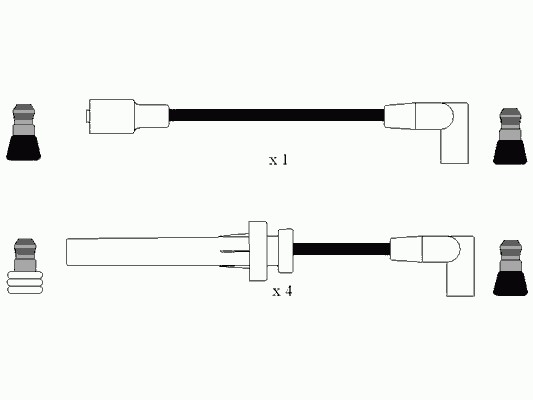Комплект проводов зажигания NGK 7248