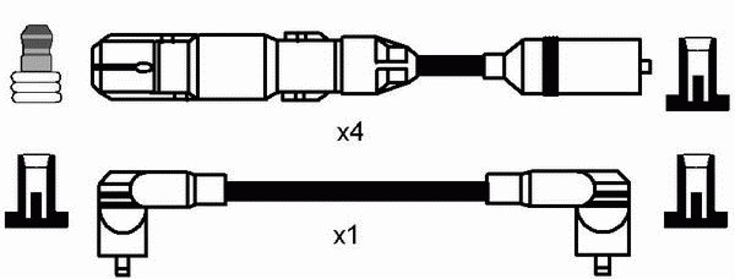 Комплект проводов зажигания NGK 7318