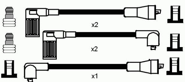 Комплект проводов зажигания NGK 8211
