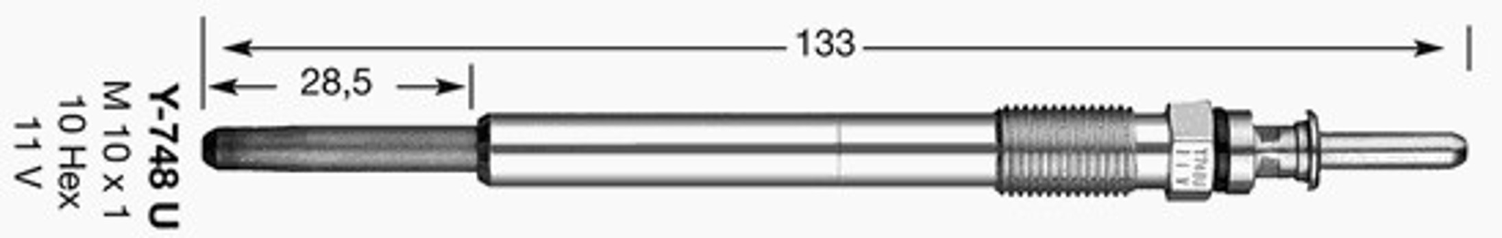 Свеча накаливания NGK 9138