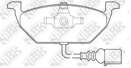 Pn0148w-nibk колодки дисковые п. NIBK PN0148W
