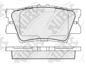 Тормозные колодки NIBK PN1522