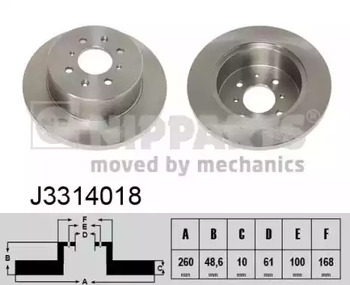 Диск тормозной NIPPARTS J3314018