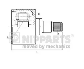 Шарнирный комплект приводной вал NIPPARTS N2830504