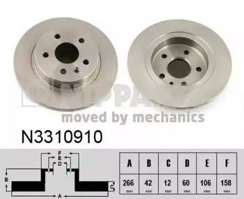 Тормозные диски NIPPARTS N3310910