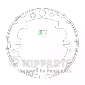 Колодки тормозные барабанные NIPPARTS N3502083