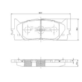 Колодки тормозные NIPPARTS N3602141
