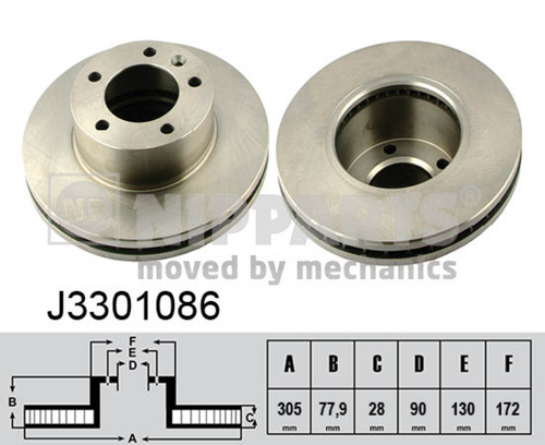 Диск тормозной передний NIPPARTS J3301086
