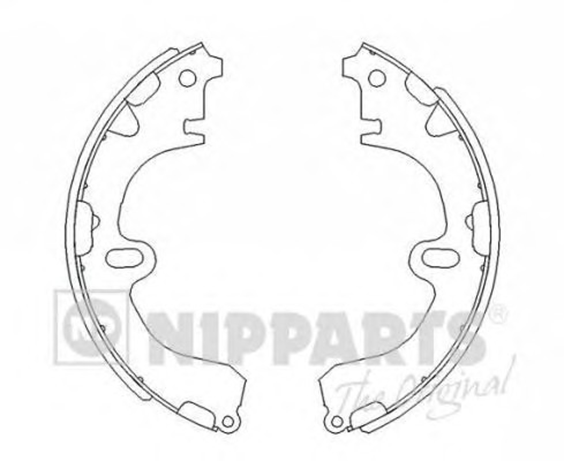 Комплект тормозных колодок NIPPARTS J3502001
