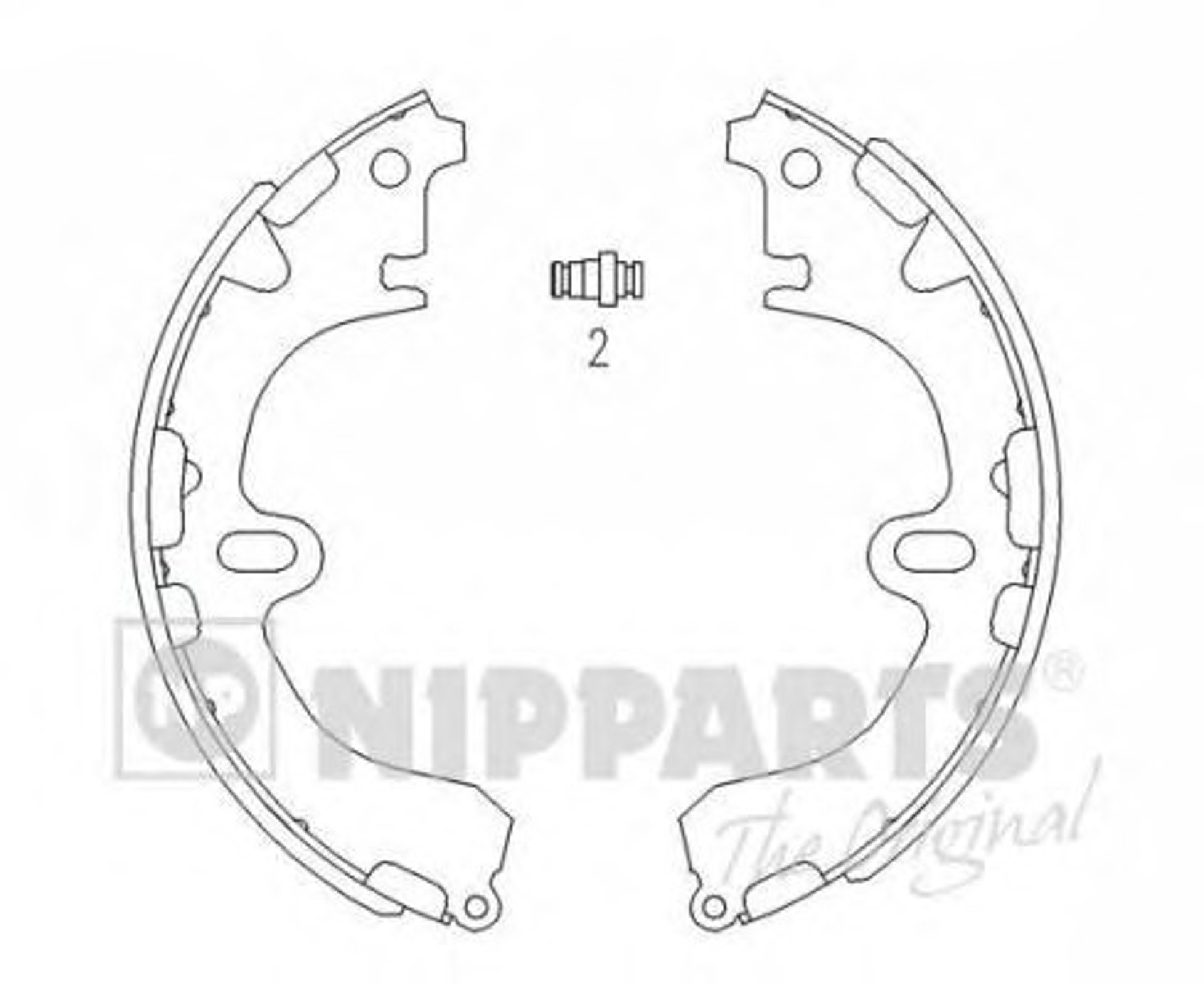 Комплект тормозных колодок NIPPARTS J3502034