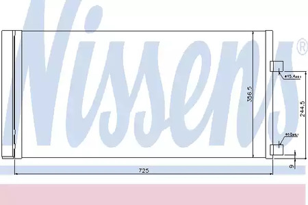 Радиатор кондиционера NISSENS 940034