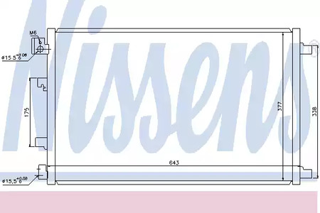 Радиатор кондиционера NISSENS 940038