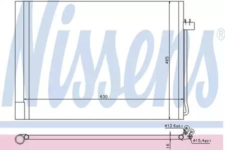 Радиатор кондиционера NISSENS 940058