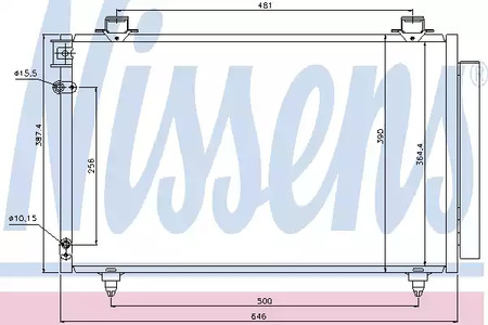 Радиатор кондиционера NISSENS 940081