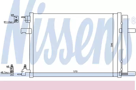 Радиатор кондиционера NISSENS 940134