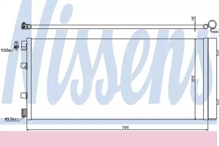 Радиатор кондиционера NISSENS 940158