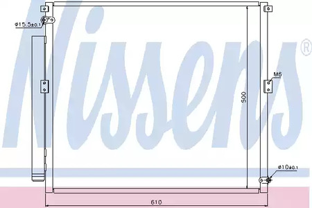 Радиатор кондиционера NISSENS 940167