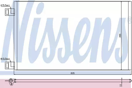 Радиатор кондиционера NISSENS 940184