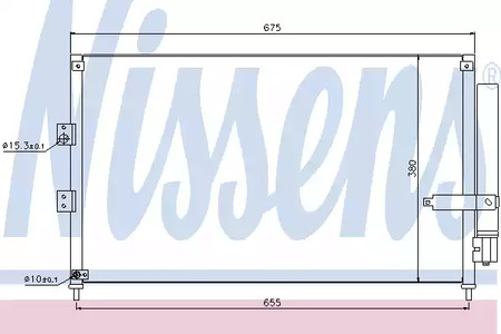 Радиатор кондиционера NISSENS 940197