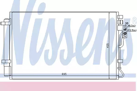 Радиатор кондиционера NISSENS 940216