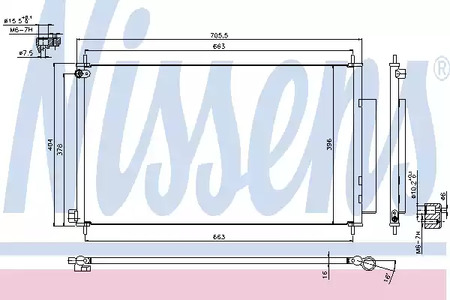 Радиатор кондиционера NISSENS 940354