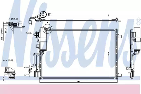 Радиатор кондиционера NISSENS 940417