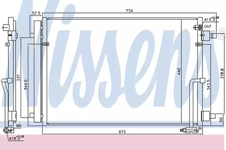 Радиатор кондиционера NISSENS 940452