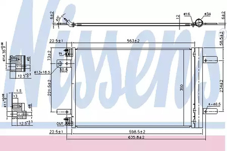 Радиатор кондиционера NISSENS 940458