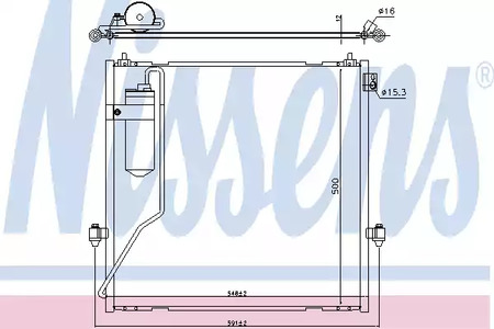 Радиатор кондиционера NISSENS 940472