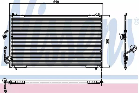 Радиатор кондиционера NISSENS 94224