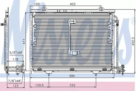 Радиатор кондиционера NISSENS 94284