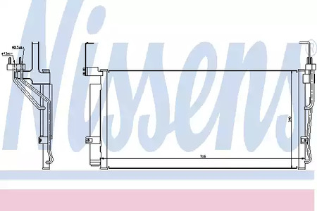 Радиатор кондиционера NISSENS 94451