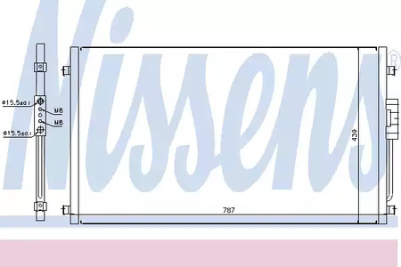 Радиатор кондиционера NISSENS 94557