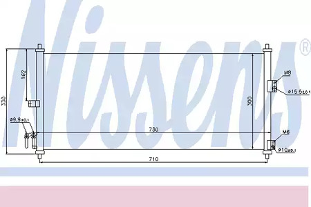 Радиатор кондиционера NISSENS 94616